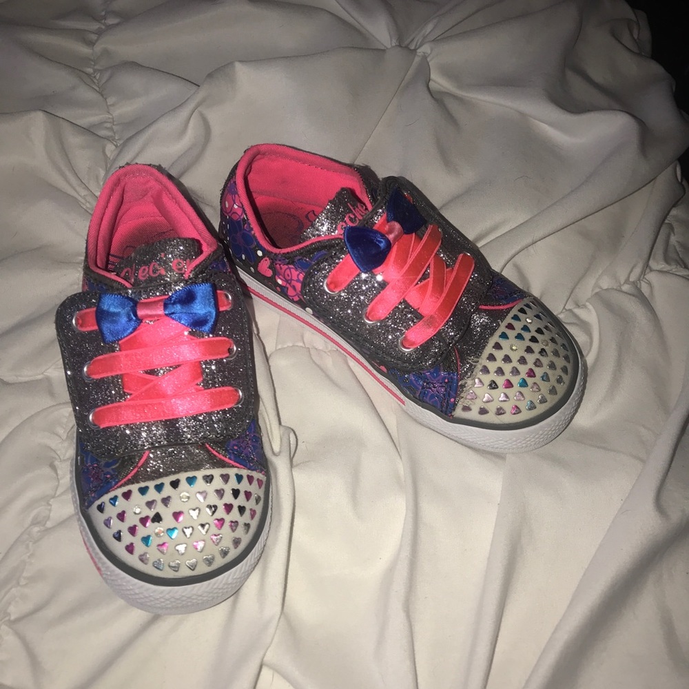 Skechers light up sneakers little girl Sz. 10